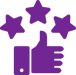 satisfaction purple